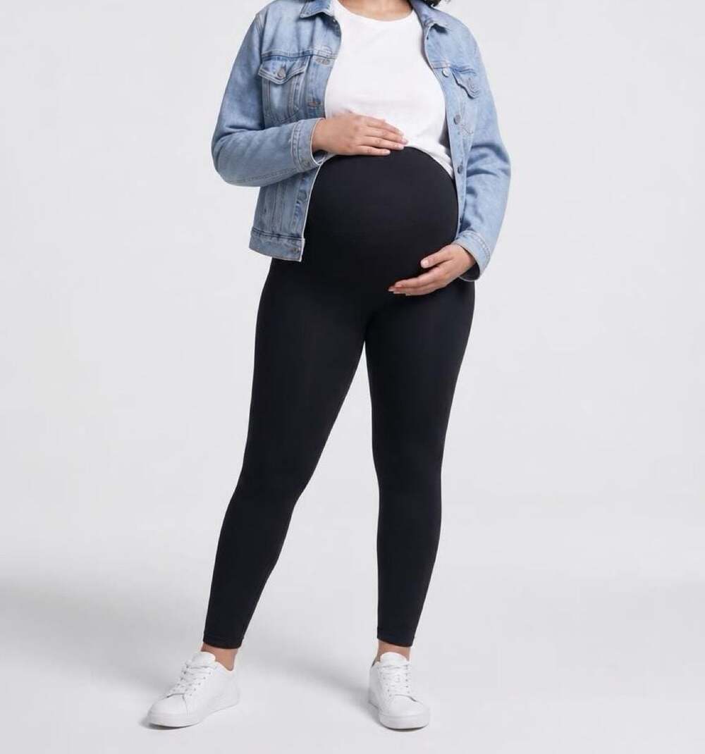 BLANQI Everyday Maternity Belly Support Leggings Black Size XXL